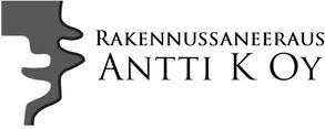 Rakennussaneeraus Antti K Oy / Antti K Oy-logo